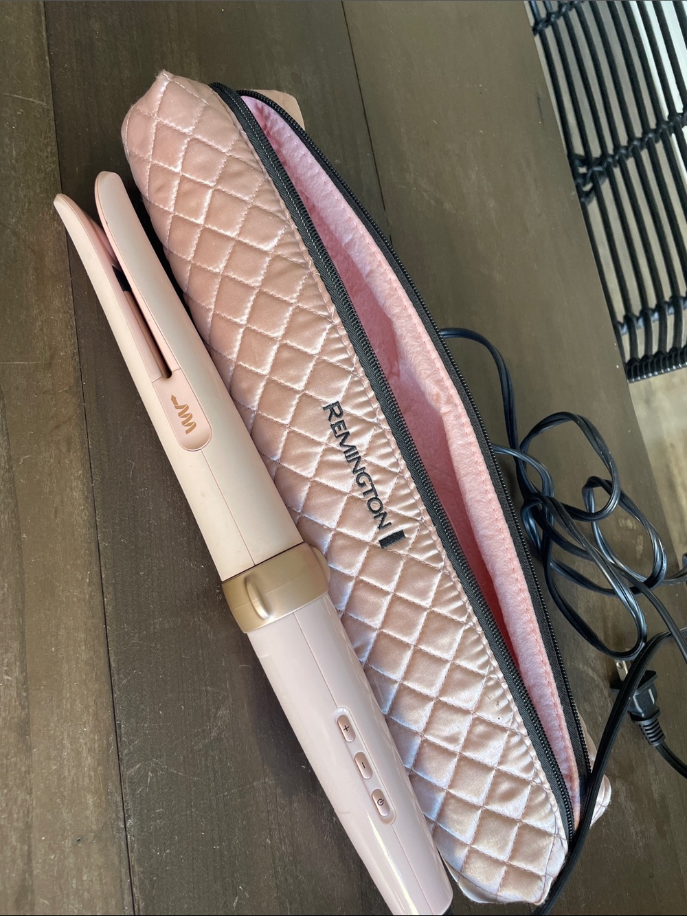 Remington Curl Revolution with Quilted Pink Zip Pouch